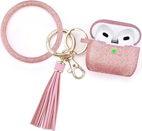 Worryfree Gadgets Funda compatible con Apple Airpods de 3 generación de 3 generación funda de silicona para auriculares para mujeres y niñas funda