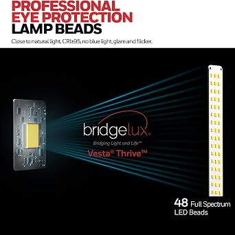 Honeywell SunturaluxTM LED Desk Lamp with USB Charging Ports HWT-H01 - Stepless Dimmable Eye Caring Desk Light for Home Office Bedroom Bedside College Dorm, Foldable Table Lamp Reading Lamp Black