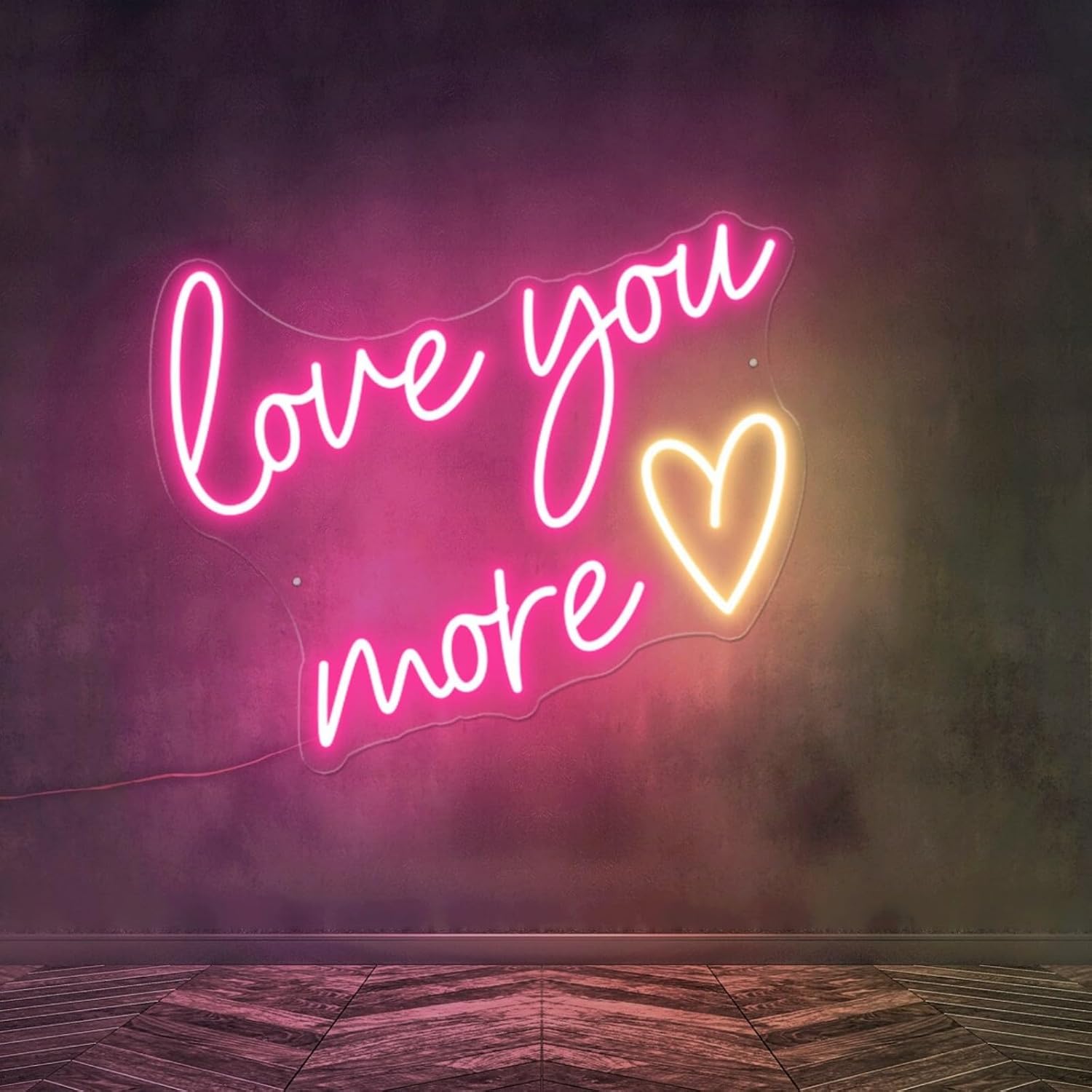Love you more Neon Sign Wedding Neon Sign Engagement Party Wall Decor LED Wall Art Bedroom Home Decor Lovers Couples Gift Bedroom Valentine's Day Gift