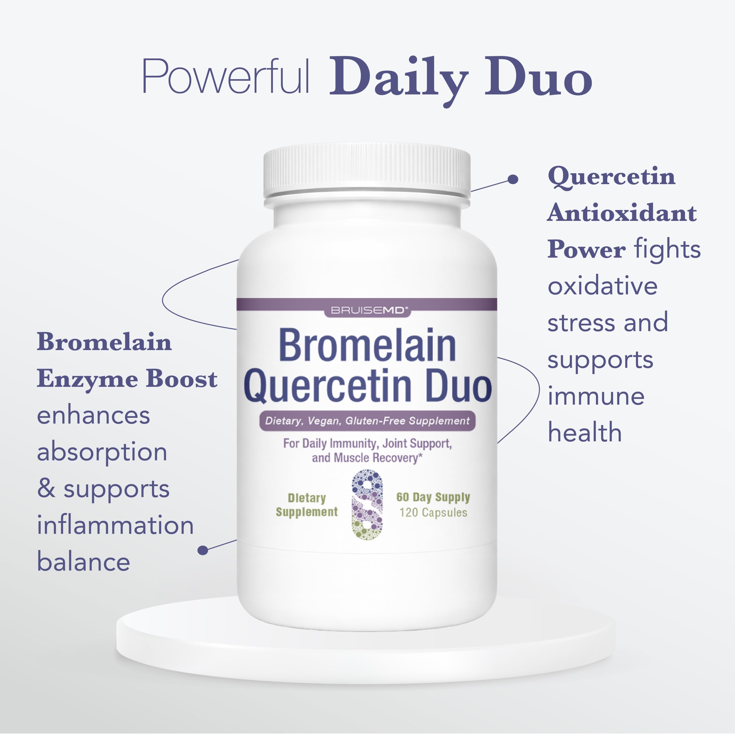 Bromelain 500 mg + Quercetin 500 mg Supplement, 60-Day Supply — Amazon image 7
