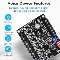 Vista 2 de Módulo de reproducción de voz de 60 W, compatible con tarjeta TF (32 GB máximo), módulo de sonido PEMENOL DC 9-24 V, reproductor de música