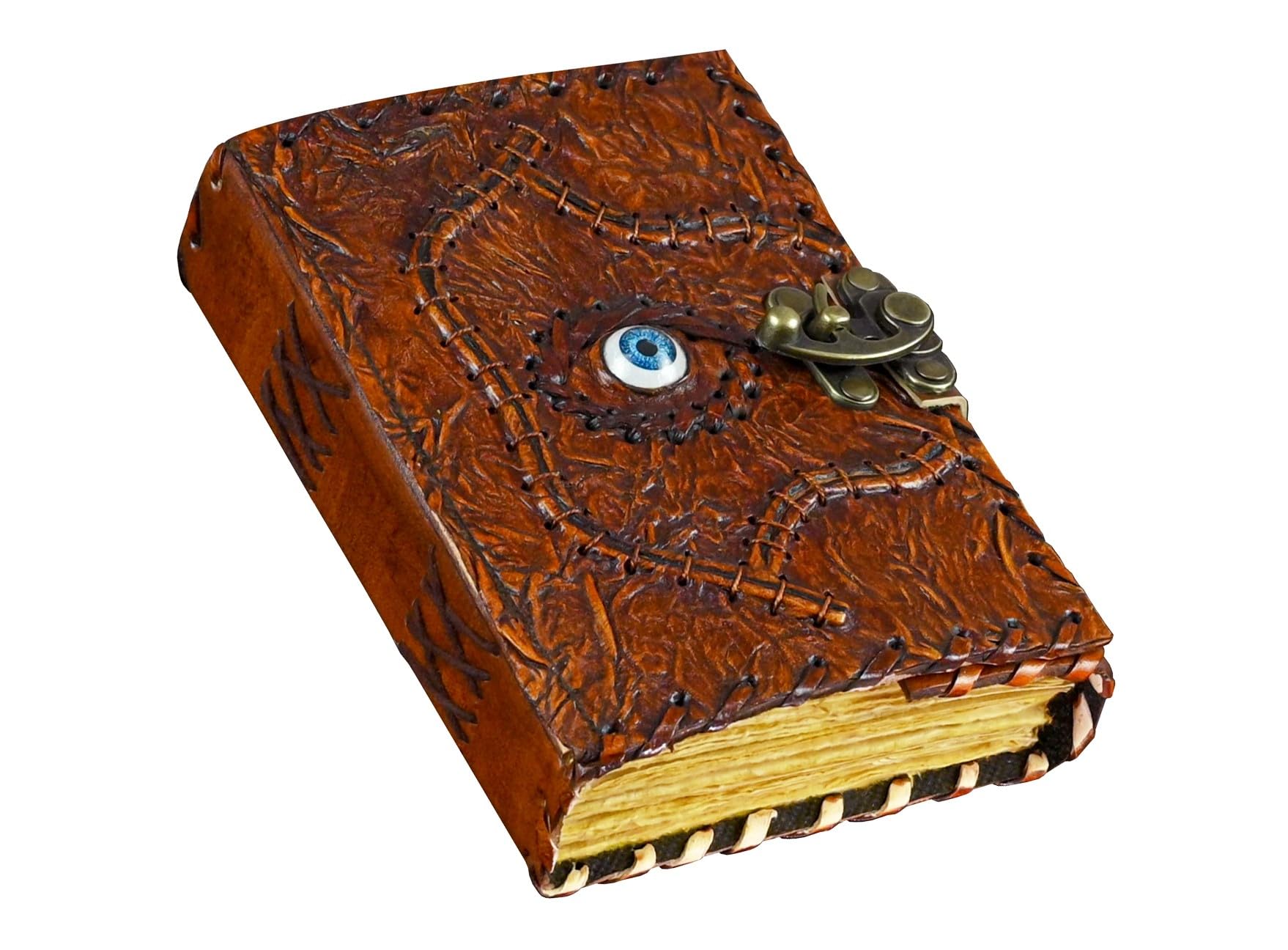 SH SHIFAA HANDICRAFT Hocus Pocus Book of Spells Hocus Pocus Spell Book Prop Hocus Pocus Halloween Decorations Decor Leather Journal Writing Book of Shadow Hocus Pocus Gifts for Men and Women