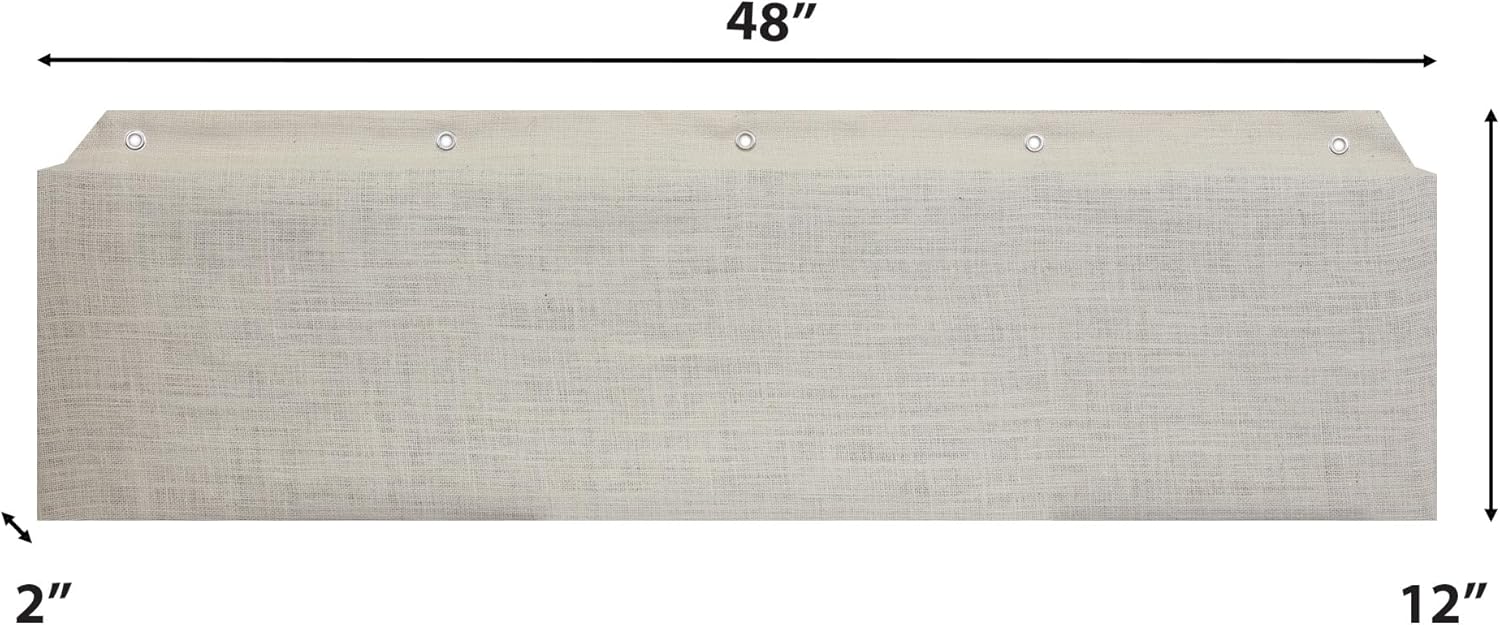 ATS Acoustics Hanging Acoustic Baffle for Ceilings 12" x 48" x 2" (Ivory)