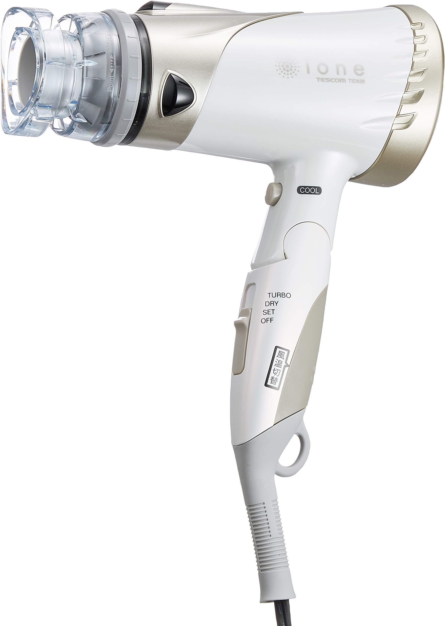 TESCOM Ione Negative ion Hair Dryer White TID920-W