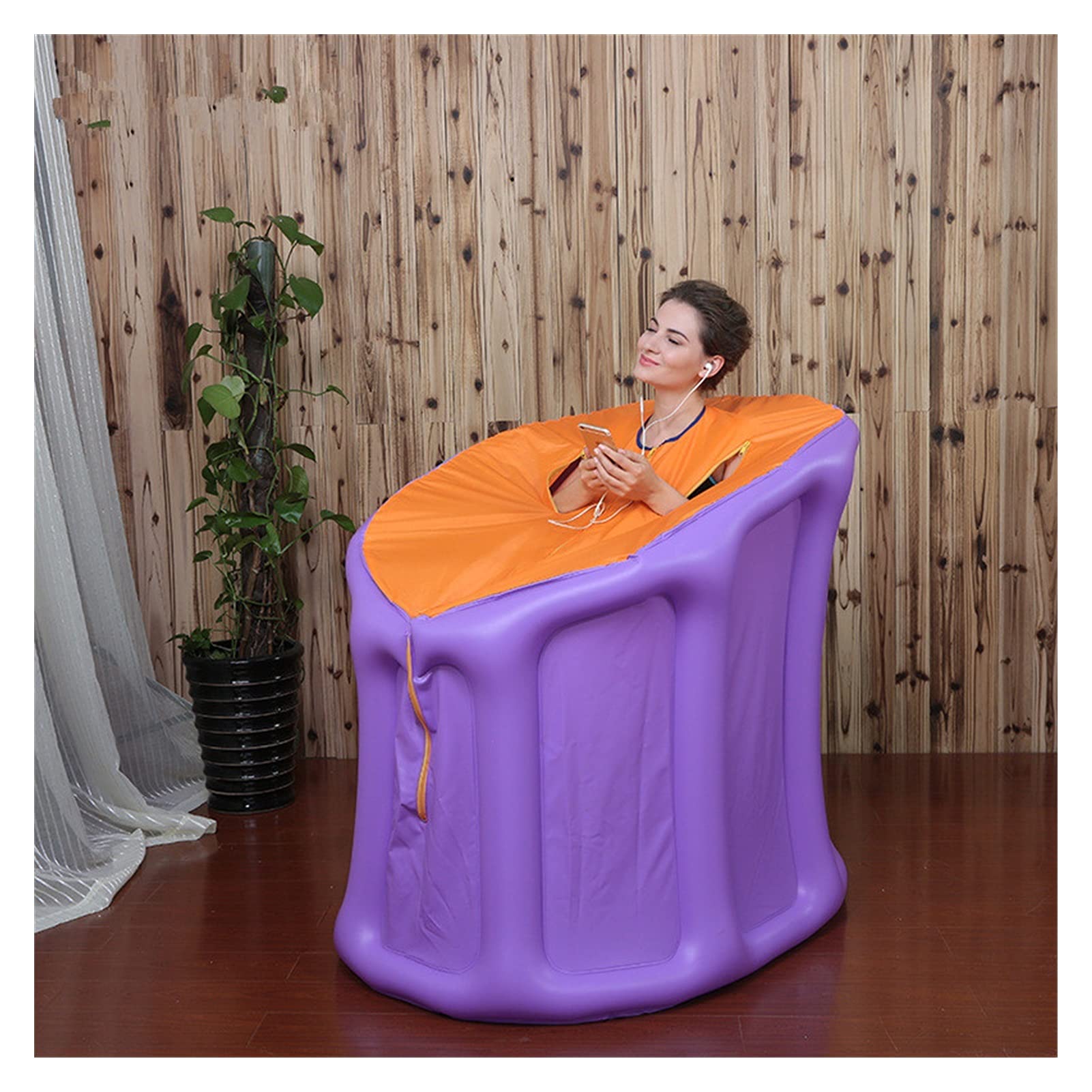 Koc do sauny na podczerwień Room sauna parowego 4. 2L 2000W. Nadmuchiwany namiotowy parowiec Rodzina relaksujący sauna pot i sauna Możliwość zdalnego sterowania