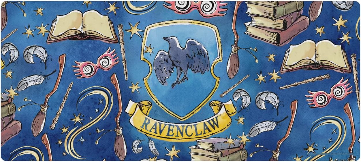 Head Case Designs Officially Licensed Harry Potter Ravenclaw Graphics 37.4 x 15.75 x 0.16 inches (900 x 400 mm) - XL Gaming Office Desk PC Keyboard Mouse Mat Pad