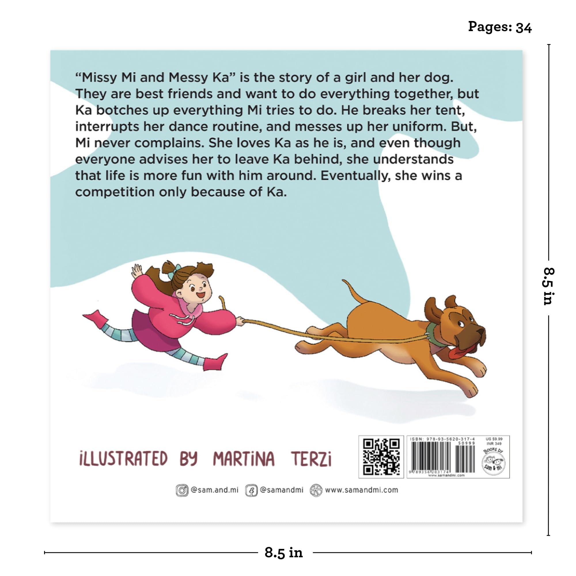 Missy Mi & Messy Ka: Story Book for Kids on Friendship, Acceptance, & Empathy by SAM & MI | Engaging Illustration Book for Children | Tale of a Girl & Her Dog (Ages 3-8) 4