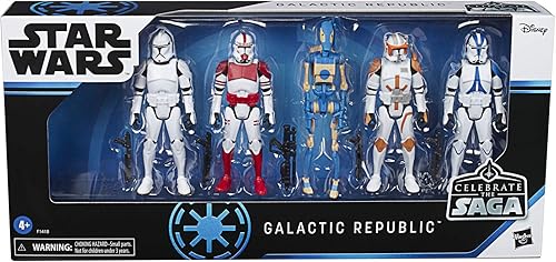 Miniatura 2 de STAR WARS Celebrate The Saga Toys Galactic Republic - Juego de figuras de acción coleccionables a escala de 3.75 pulgadas, paquete de 5 para niños a
