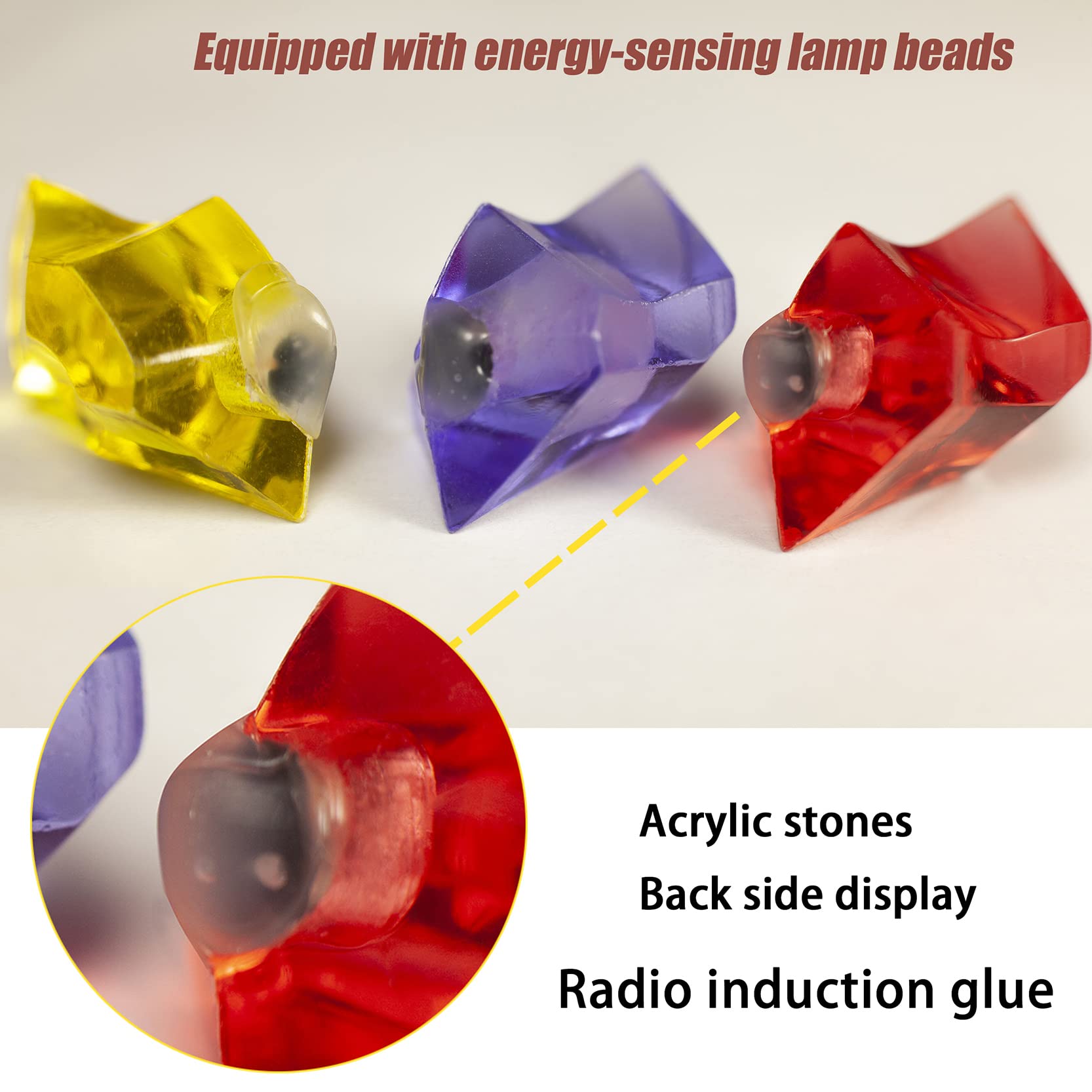 Wireless Induction Infinity gem led, The Best Thanos with DIY Stones Infinity war Stone Light up Magnets time Marvel Integrity gem Props for Cosplay Ring Action Figure 4