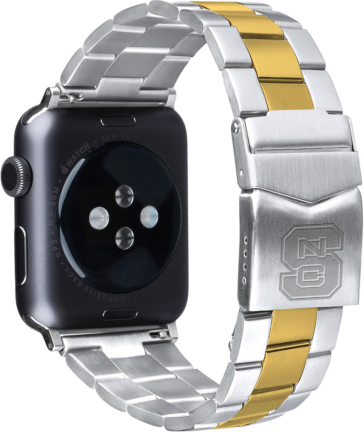 NCAA Executive Series Two-Tone Gold Watch Band Compatible with Apple Watch