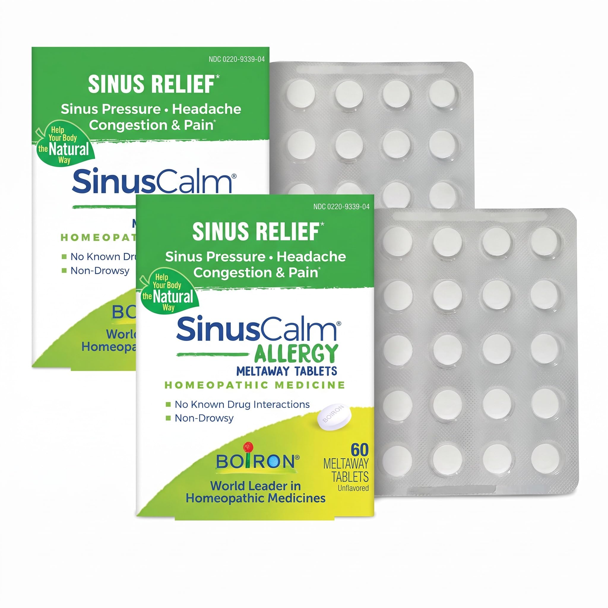 Boiron SinusCalm Allergy Tablets for Relief from Sinus Pressure, Sinus Headache, or Sinus Congestion and Pain - 60 Count — Amazon image 10