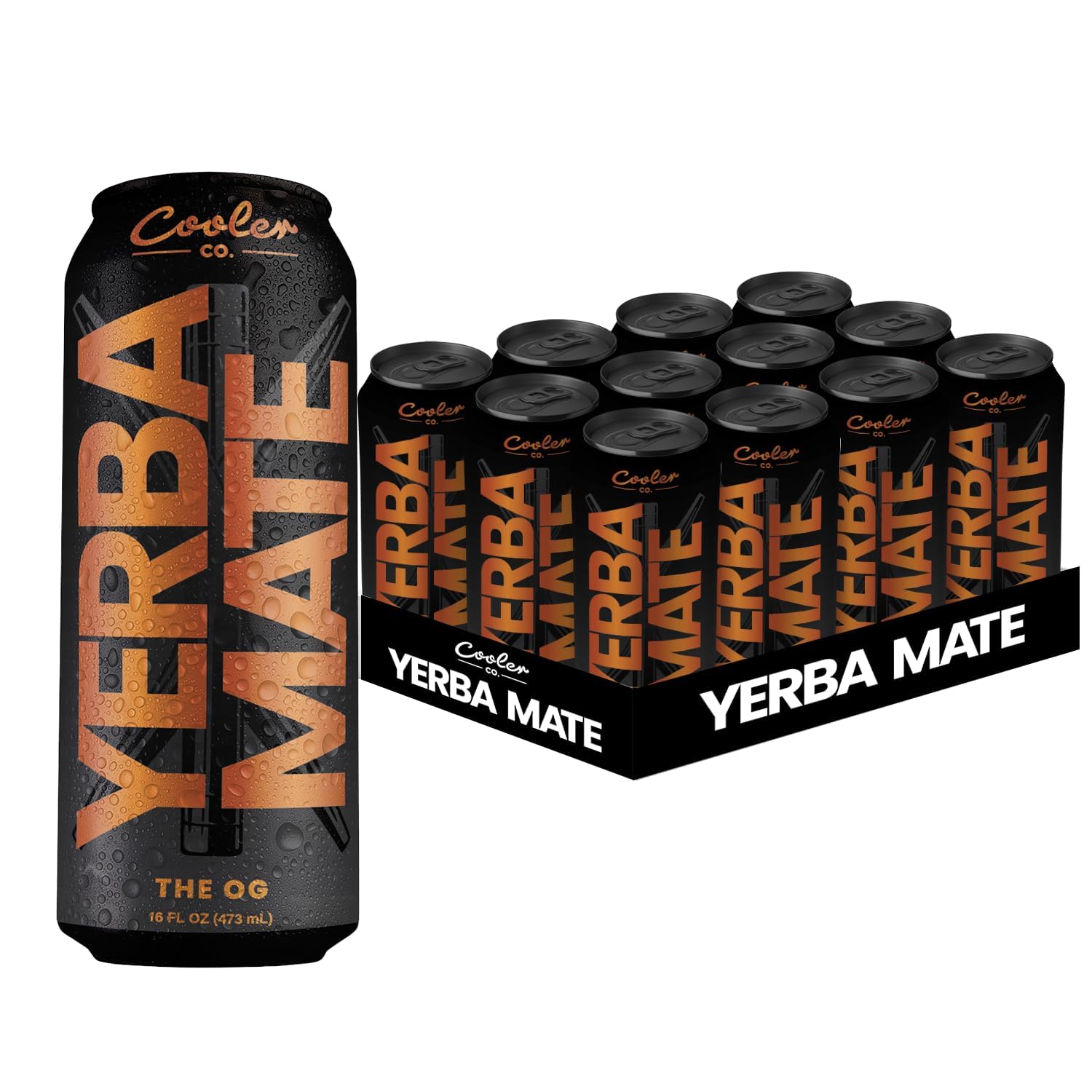 Yerba Mate Cooler Co. 12 Pack — 100% Organic Caffeine