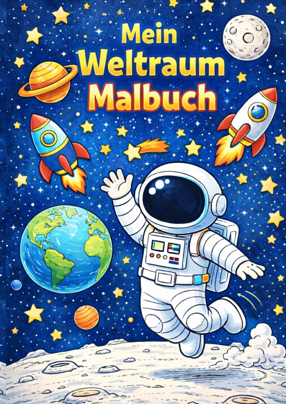Mein Weltraum Malbuch