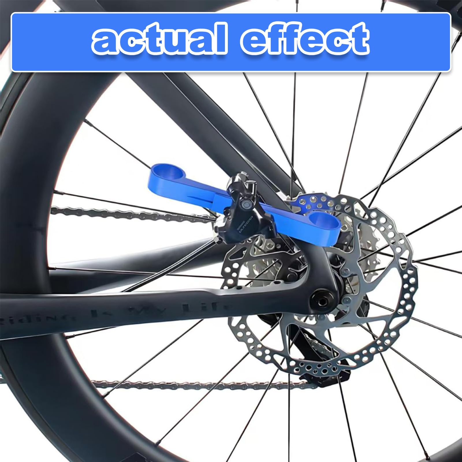 Freno idraulico bici - 2pcs Reset Strumento per Pistoni Freno a Disco, Attrezzo Allineamento Universale per Manutenzione Freni per MTB Bici Strada, Blu.