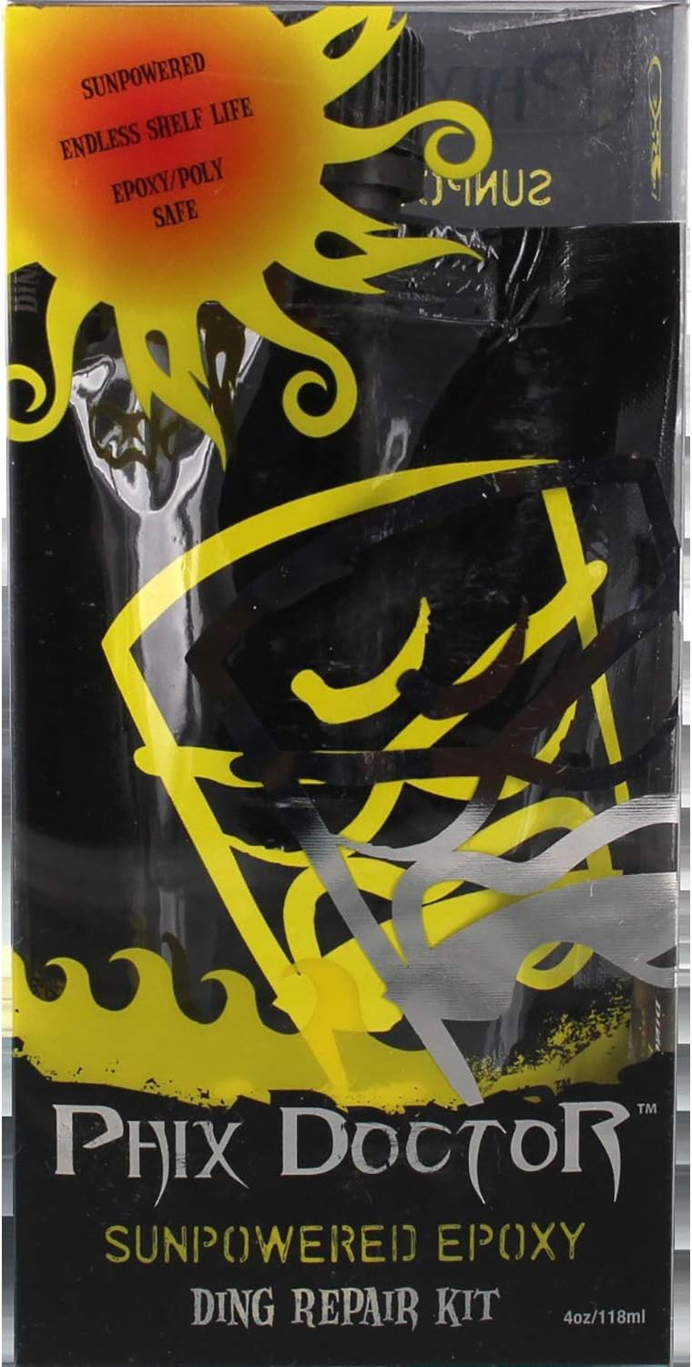 Phix Doctor 4 oz SunPowered Epoxy/Polyester Universal Surfboard Ding Repair Kit