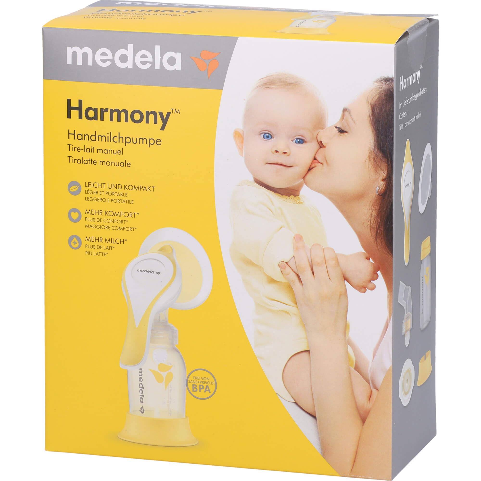 Medela Harmony Flex - Bomba de leche manual (especialmente ligera y cómoda)