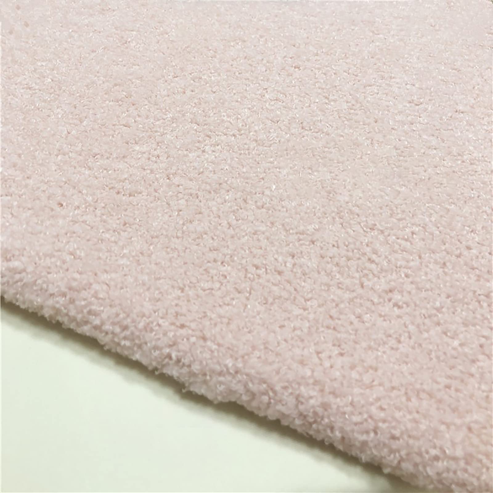 Yimihua Plush fabric wear-resistant Teddy velvet fabric Clothing toy loop cashmere imitating lamb cashmere craft material Handmade DIY,160 * 50cm(Color:light pink)