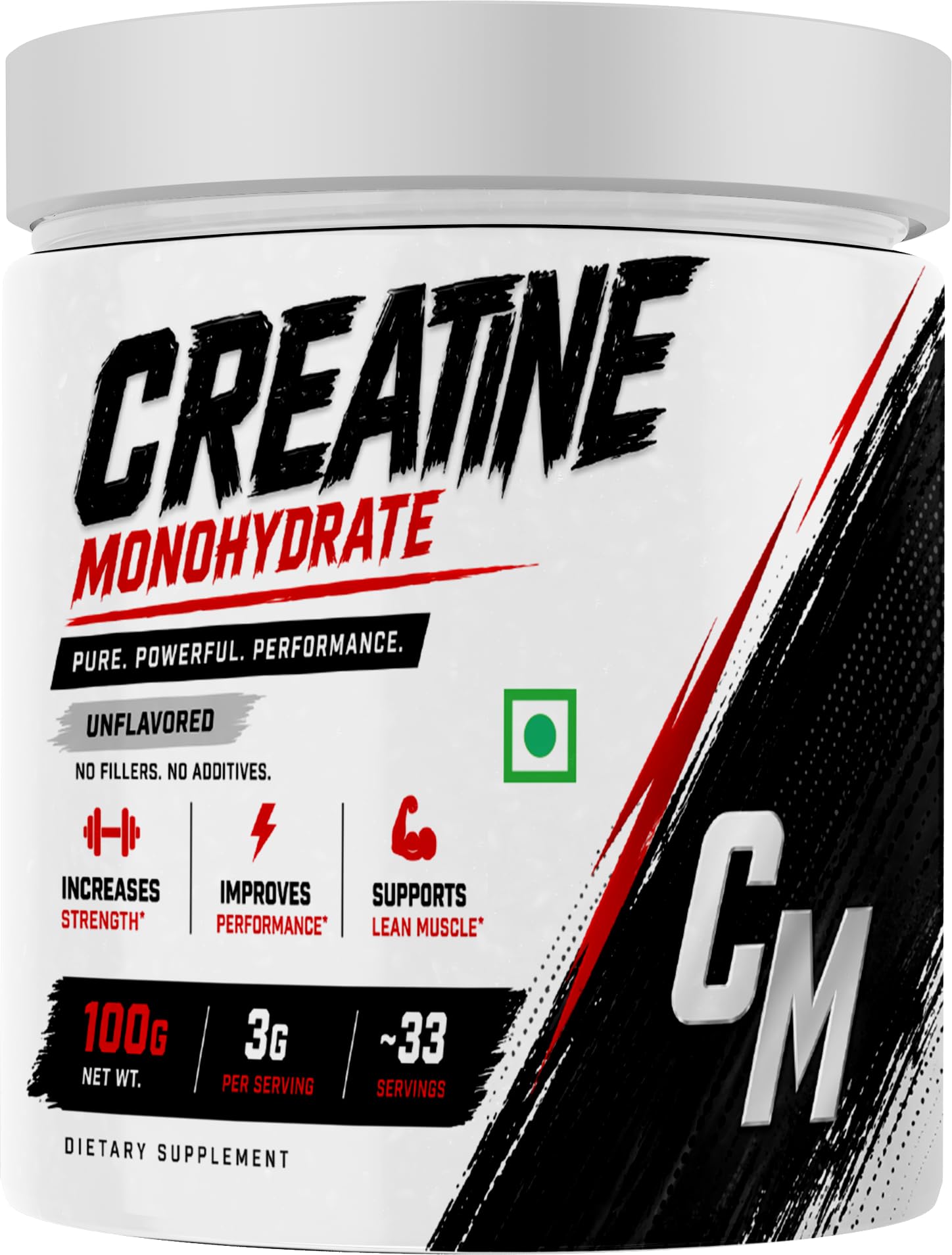 SOS Nutrition Creatine Monohydrate Powder 100g | 3g per Serving | Micronized Creatine | Unflavoured | Increases Strength, Muscle Growth & Performance | Pre/Post Workout Supplement | Vegan, Non-GMO-image-28