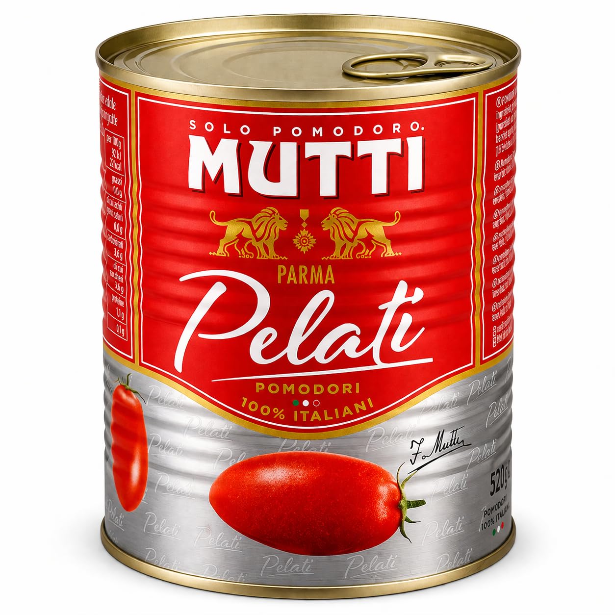 Mutti Parma Pelati Whole Peeled Tomatoes • Italian Sun-Ripened Tomatoes in Tomato Juice for Pasta Sauce, Pizza & Mediterranean Recipes, 28.22 oz ℮ 800 g-picture-12