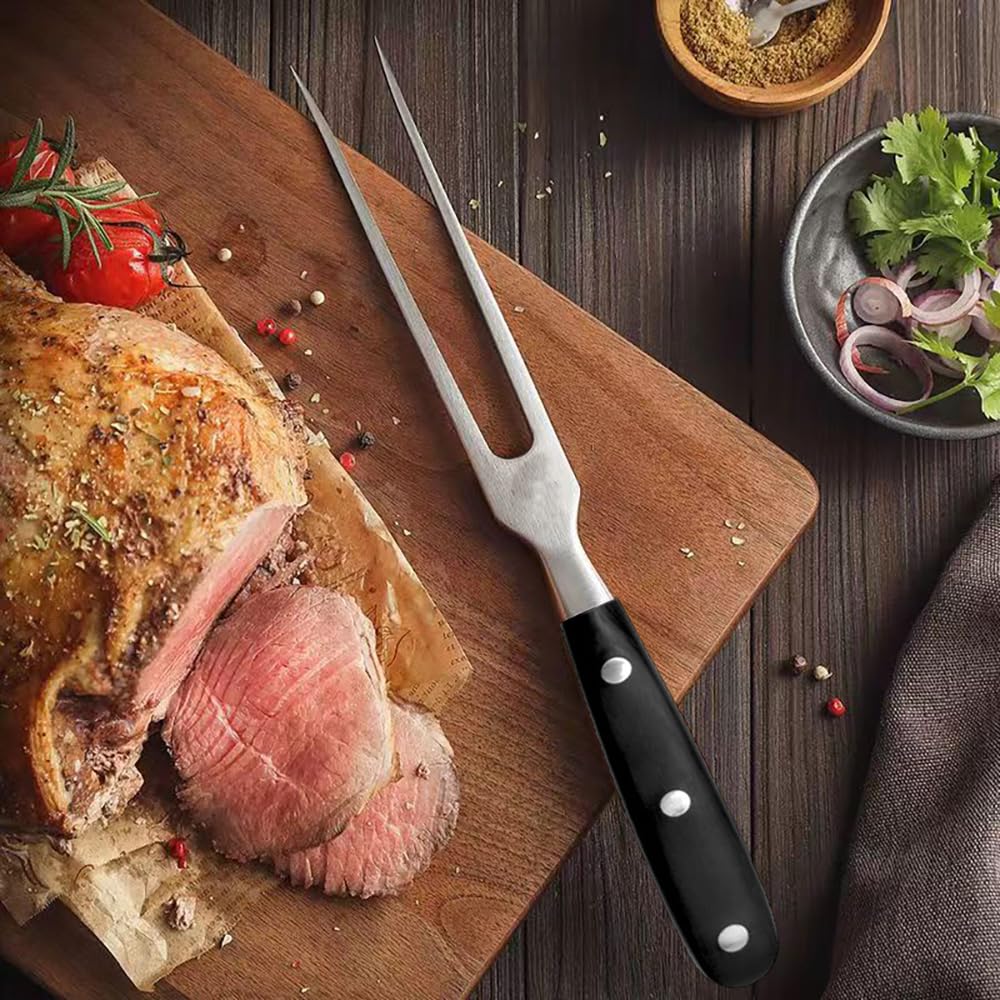 Tenedor de Trinchar Tenedor de Barbacoa con mango Tenedores de Carne de Acero Inoxidable para Parrilla Cocina Cerdo Pavo Asado Cena Fiesta