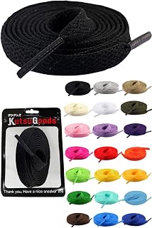 [KutsuGoods] クツグッズ フラット シューレース 靴紐 素材選びにこだわった 平紐 靴ひも 100cm 120cm 140cm 160cm 8mm幅 shoelaces