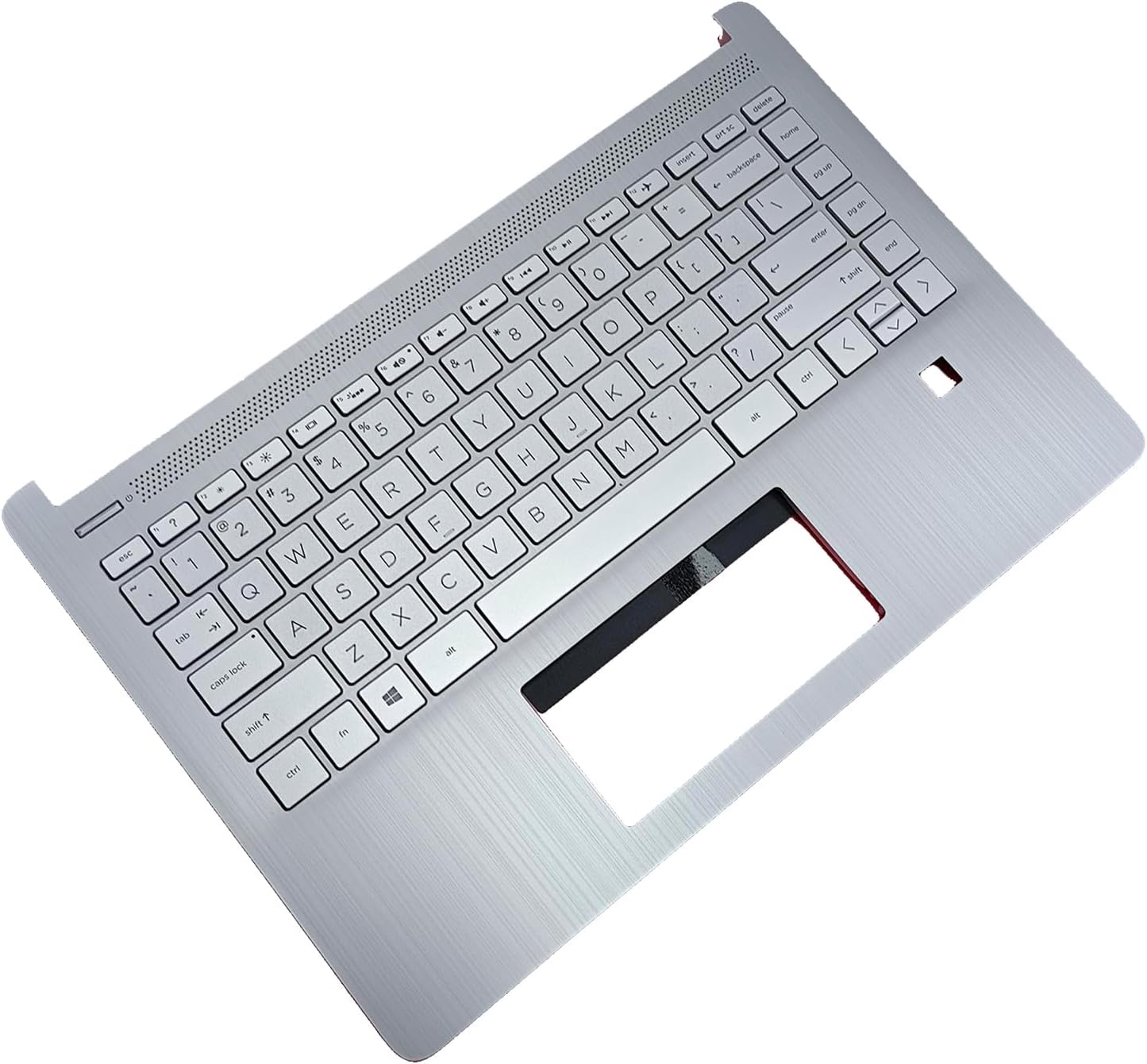 Replacement for HP Pavilion X360 14-DQ Laptop Upper Case Palmrest with Fingerprint Hole Backlit Keyboard Assembly Part L61507-001