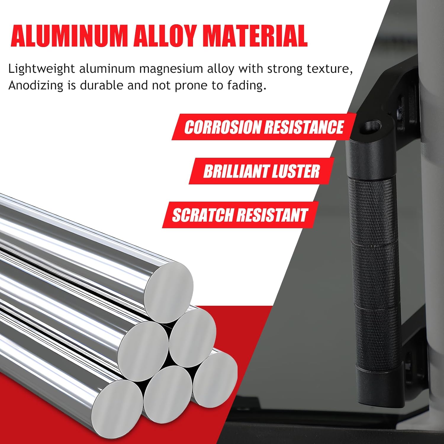 Car A-Pillar Grab Handle Replacement Parts Compatible with Ineos Grenadier 2020-2025, Driver & Passenger Side A-Pillar Aluminum Interior Grab Handle Replacement Accessories,1PSC (Black)