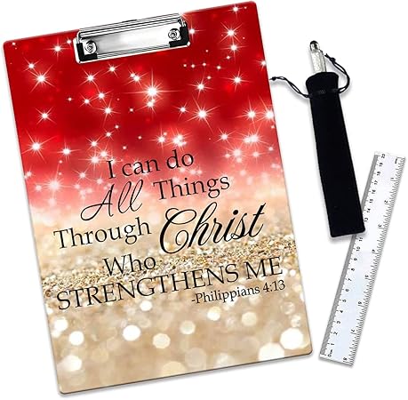 Amazon プラスチック キュート クリップボード 薄型 クリップ付き おしゃれ デザイン レターサイズ クリップボード 学生 オフィス 学校 定規 鉛筆ケース フィリピ人4 13 キリスト教 クリップファイル ボード 文房具 オフィス用品