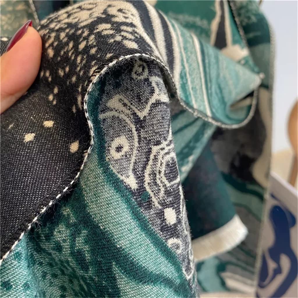 RWRAPS Calda Sciarpa in Imitazione Cashmere per Donna Coperta Spessa con Stampa Scialle Invernale (Colore: B, Dimensioni: 180 * 65 cm) (A 180 * 65 cm)