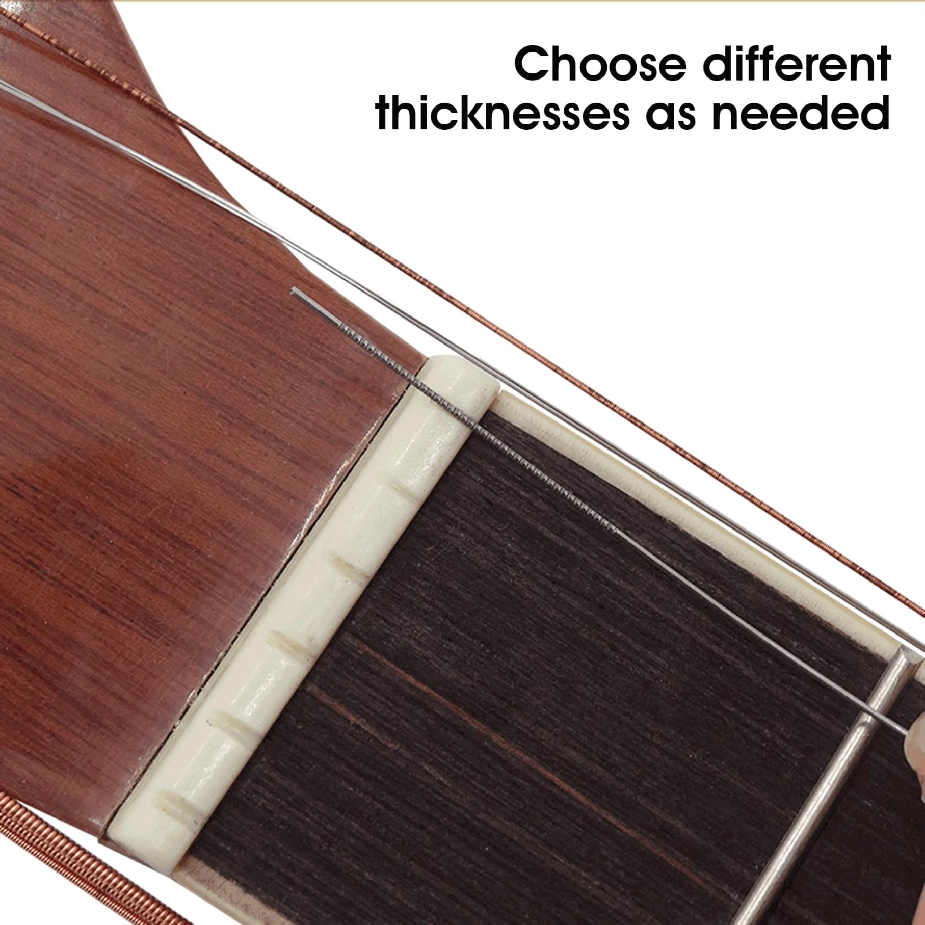 Jeu de limes à écrou de guitare, 13 outils Luthier professionnels, pour le réglage et la réparation la selle du pont
