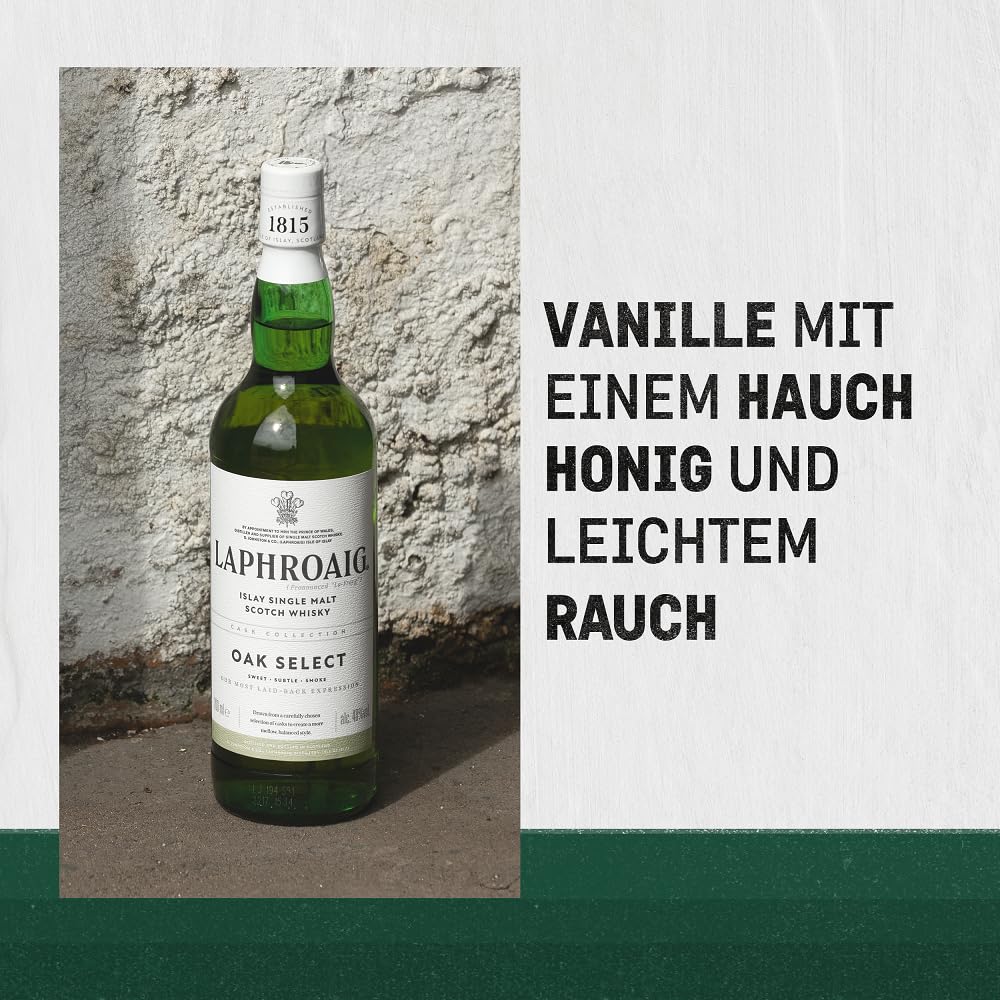 Laphroaig Select | Islay Single Malt Scotch Whisky | mit Geschenkverpackung | sanfter Torfrauch mit süßlichen Noten | 40% Vol | 700ml ( Die Geschenkverpackung kann variieren)