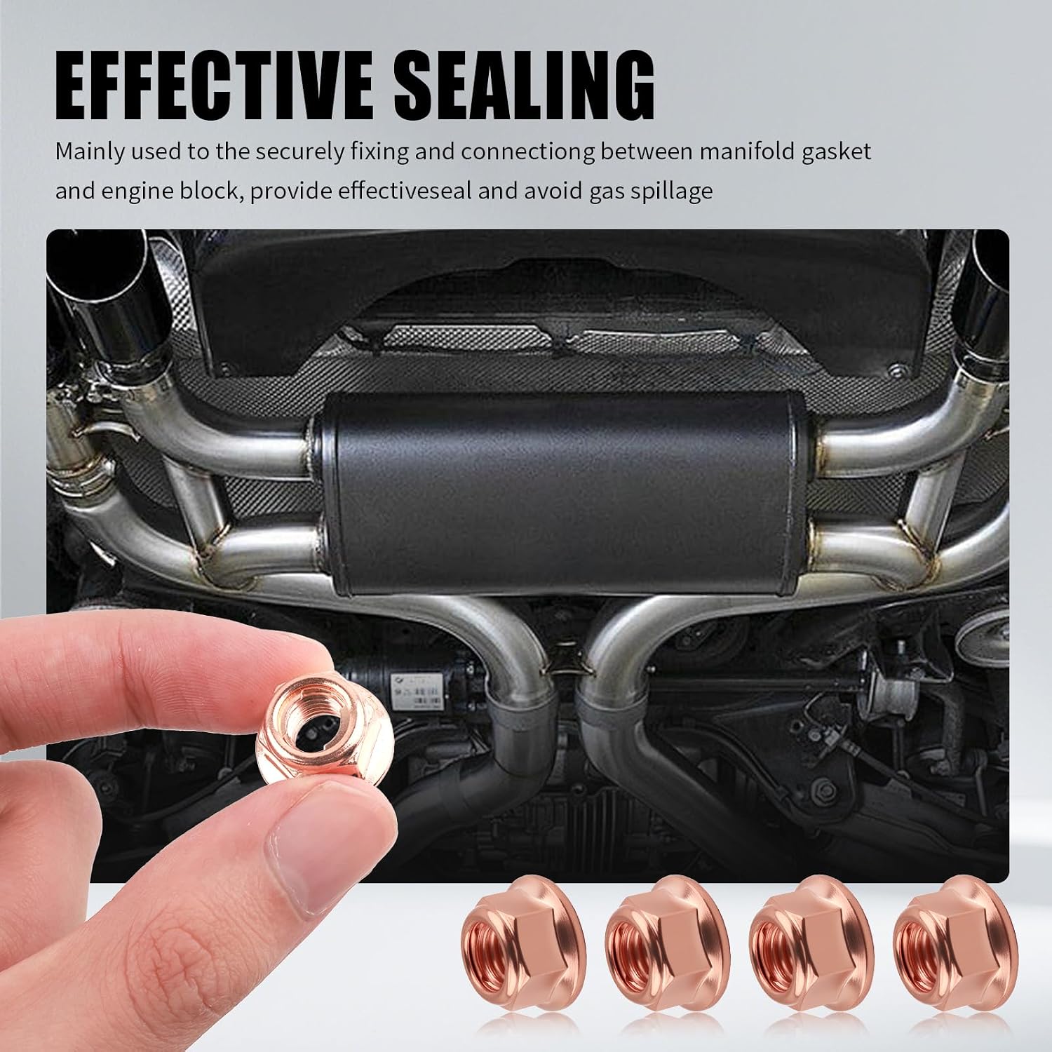 10PCS M8×1.25 Exhaust Manifold Nut OEM A1201420072