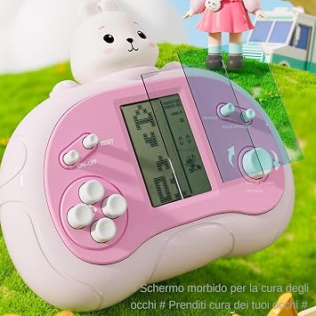 Retro Game Handheld Vintage Educational Game Console | Classic Handheld Game Console for Kids, Video Game Console with Built-in Games
