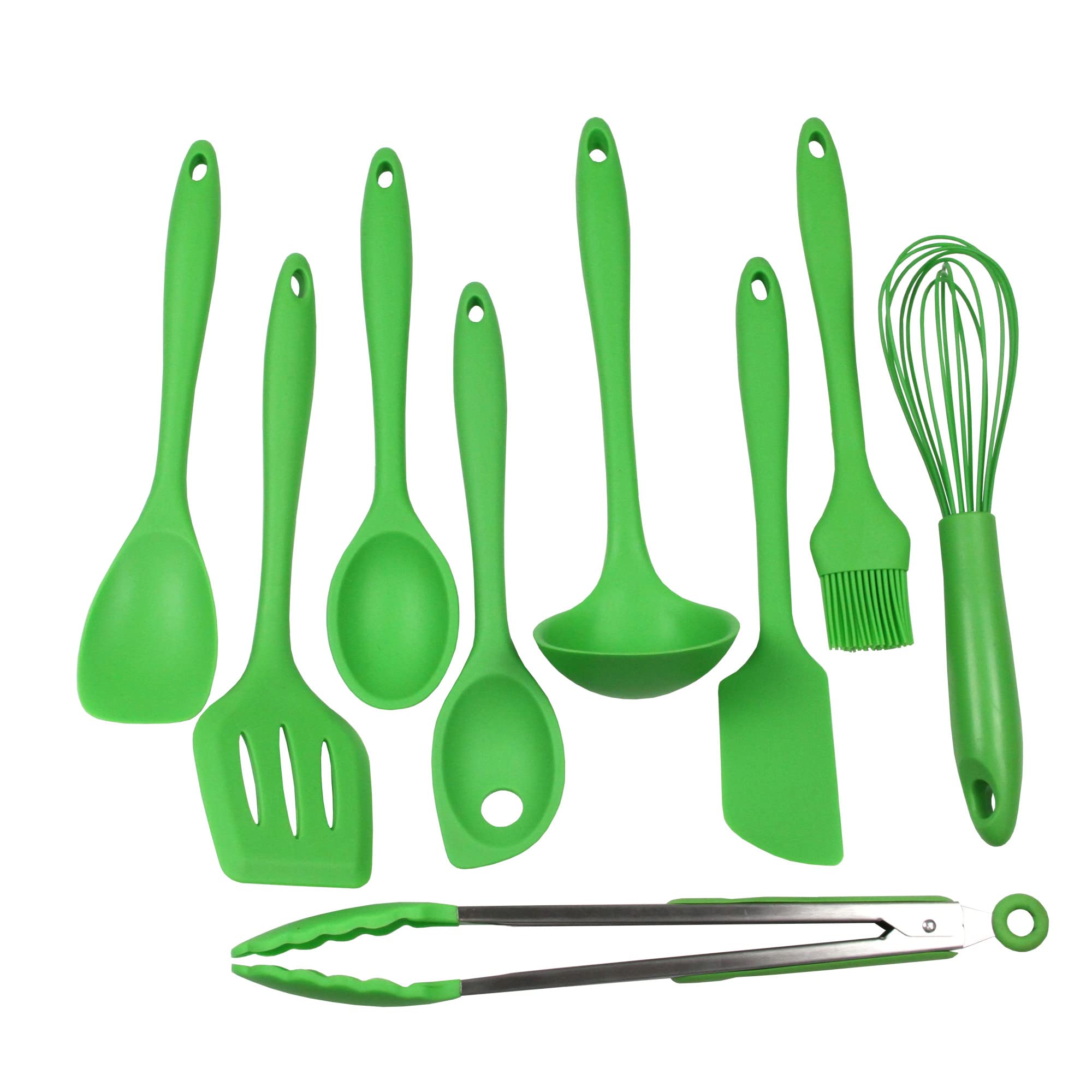 Chef Craft Ensemble de 5 pièces en silicone, Bleu Lot de 9 pièces Vert
