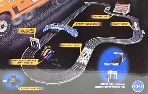 Miniatura 2 de Auto World/Premium Hobbies T/A Challenge Mustang VS Camaro HO Escala Slot Car Race Set CP7973