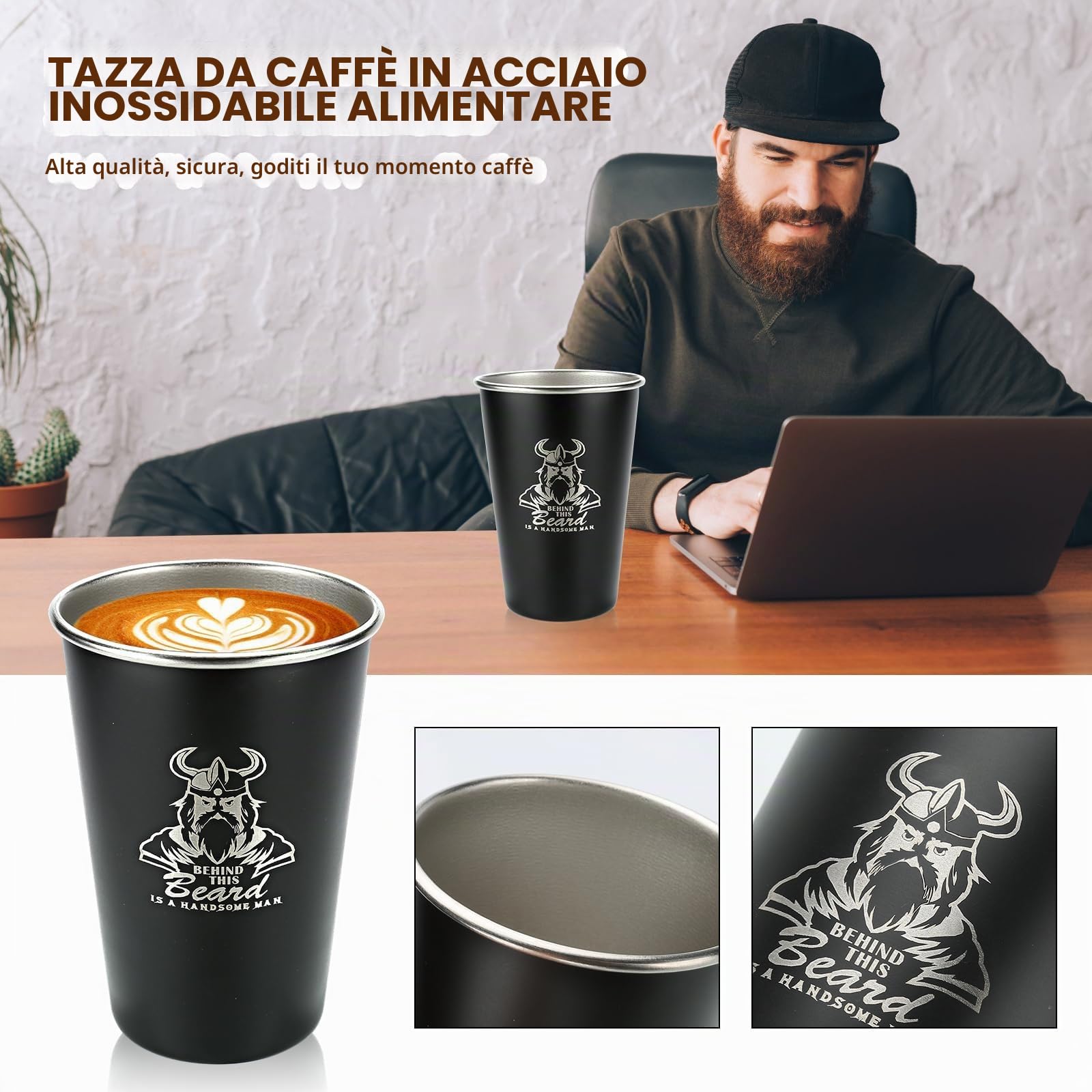 Exreizst Kit Barba per Uomo,Regalo Cura della barba Uomo Completo Professionale per Marito Papà -con2Olio per la crescita della barba, balsamo, pennello, pettine,sapone barba, tazza custodiaViaggio