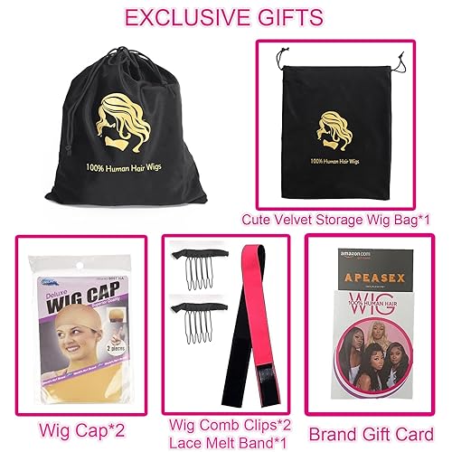 Miniatura 6 de Pelucas de cabello humano lacio con encaje frontal, prearrancadas de 13 x 4 pulgadas, pelucas de encaje frontal transaprente HD para mujeres negras,