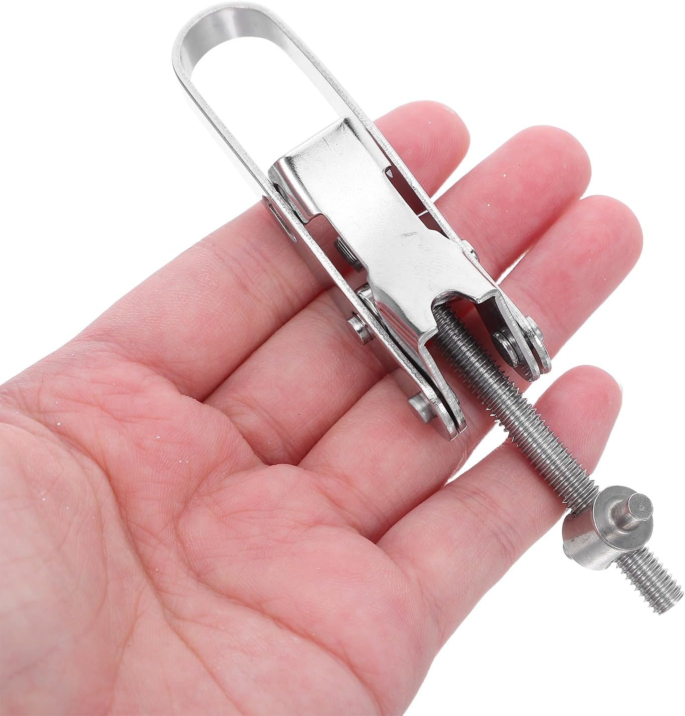2pcs Stainless Steel Toggle Latch Clamp Bucket Hasp Lock Quick Release Box Hardware for Food and Pharmaceutical Equipment