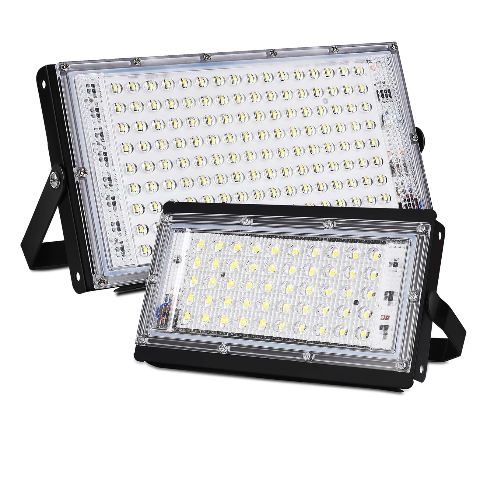 Zewnętrzne światło powodziowe Światło Halonowe 50w 100w 150w Oświetlenie Zewnętrzne Led Zewnętrzny Or Lampa Reflektorowa Reflektor Wodoodporna Uliczna Oświetlenie miejsca pracy(100W_COLD LIGHT)