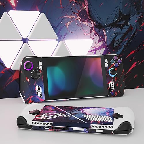 Miniatura 2 de PlayVital Juego de 2 calcomanías protectoras para ROG Ally, calcomanías personalizadas de vinilo para consola de juegos portátil ROG Ally, payaso