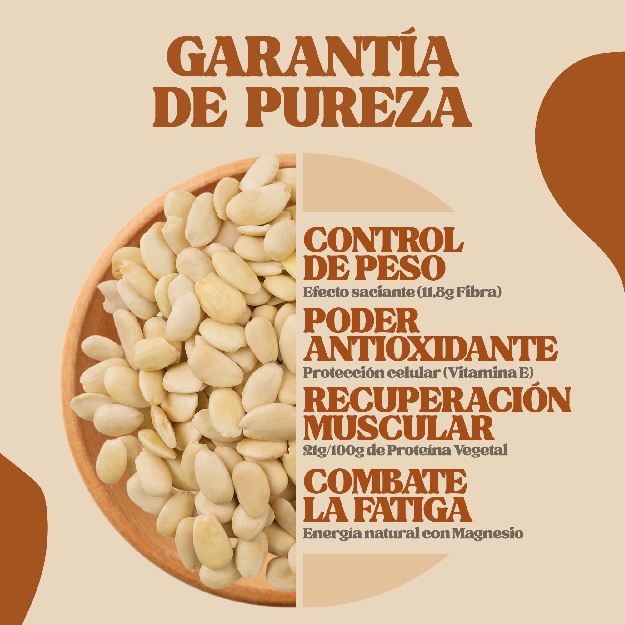 Vale D'Amêndoa Almendras Crudas Sin Piel 1kg, Calibre Grande S/14, Frutos Secos Naturales de Portugal, Sabor Dulce y Mantecoso, Ideal Snack, Repostería y Harina de Almendra, Keto, Vegano, Sin Gluten