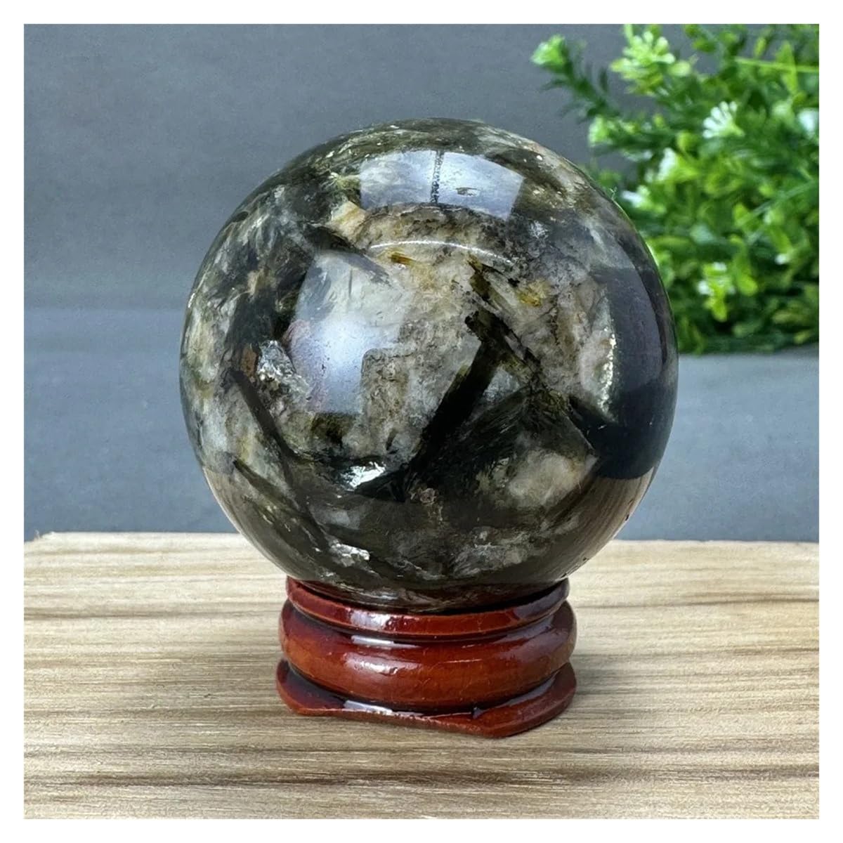 Decoracion con piedras de cristal de cuarzo verde de 47mm para eliminar la monotonia en tu oficina