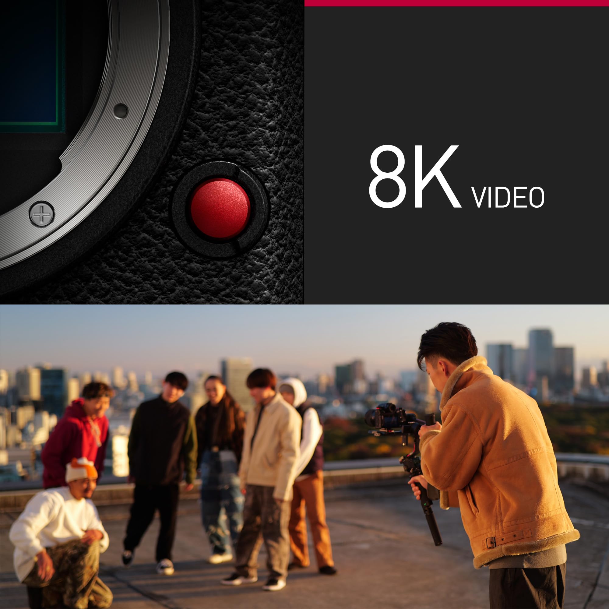 Panasonic LUMIX S1RII Vollformat-Systemkamera, 44,3MP Sensor, 8K Video, ProRes RAW, Phasen-Hybrid-AF, Dual is, 32-Bit Float Audio, 177MP Hochauflösungsmodus, OLED Sucher – Nur Gehäuse
