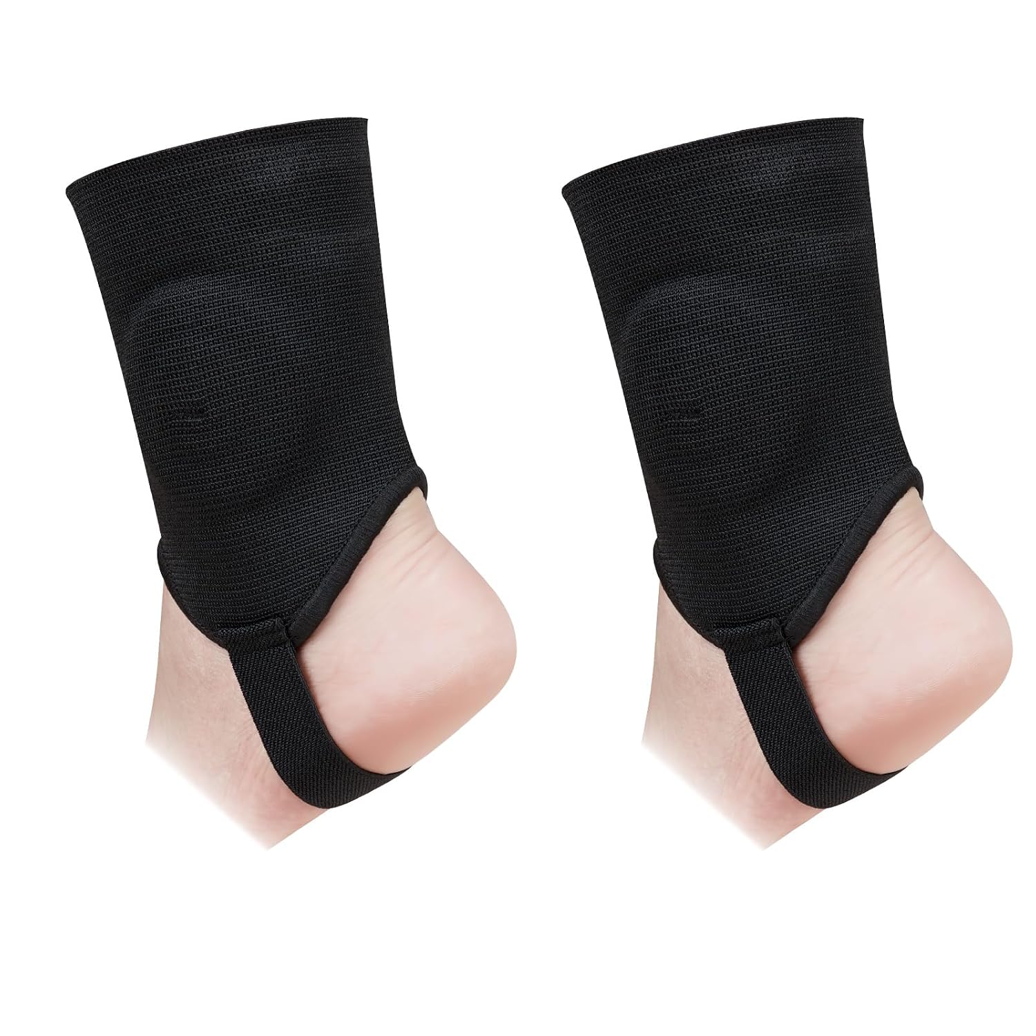 Linkidea 2 Pairs Kids Soccer Ankle Guards, Soccer Double Side Ankle Shield Protector with Elastic Band, Ankle Padded Support Brace for Sport Stabilizing Fits to Kids/Youth (Black, Size S)