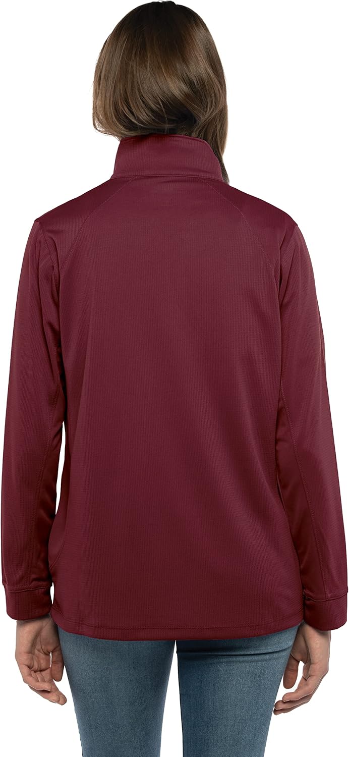 Vantage Apparel NCAA womens Women's Collegiate Micro Mesh Performance Team Color 1/4 Zip Pullover