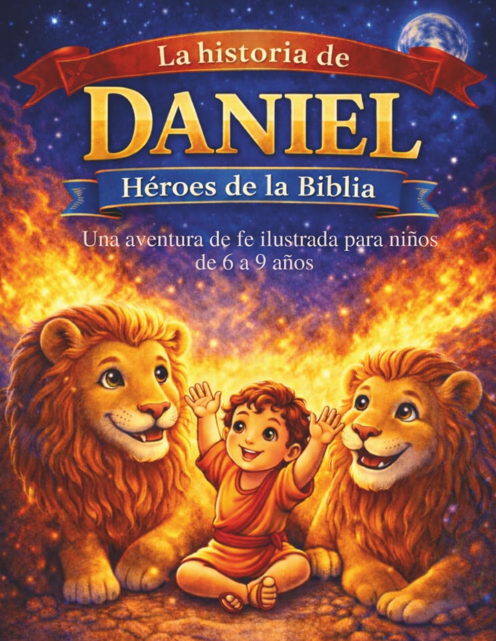 La historia de Daniel: Héroes de la Biblia: Daniel y el foso de los leones, una aventura de fe ilustrada para niños de 6 a 9 años