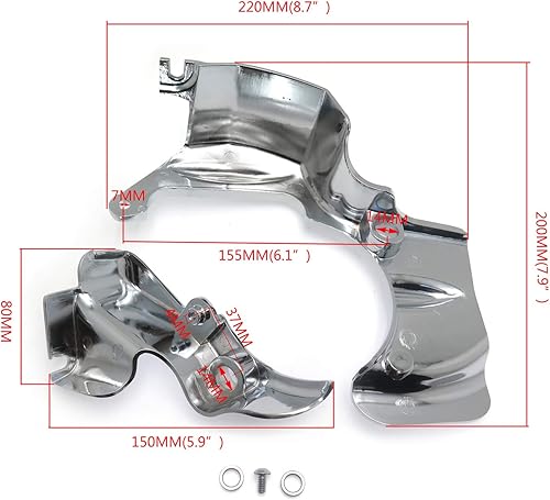 Miniatura 2 de HTTMT - Cubierta de la cubierta de transmisión para Harley Touring Electra Glide&Trikes 09-13 14 15 16 PN MT441-002-CD