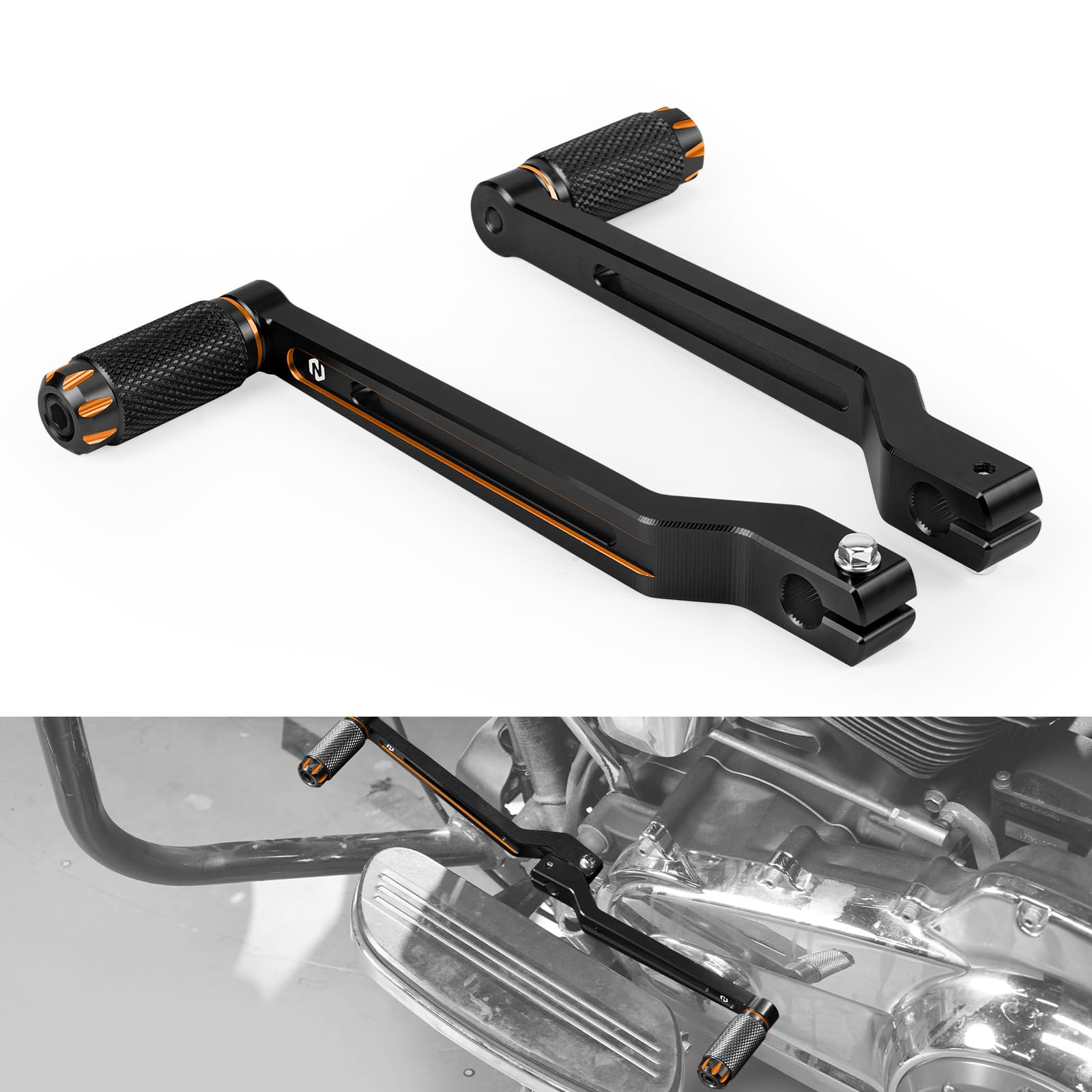 Amazon.com: NICECNC Orange Extended Shift Levers Extended Gear