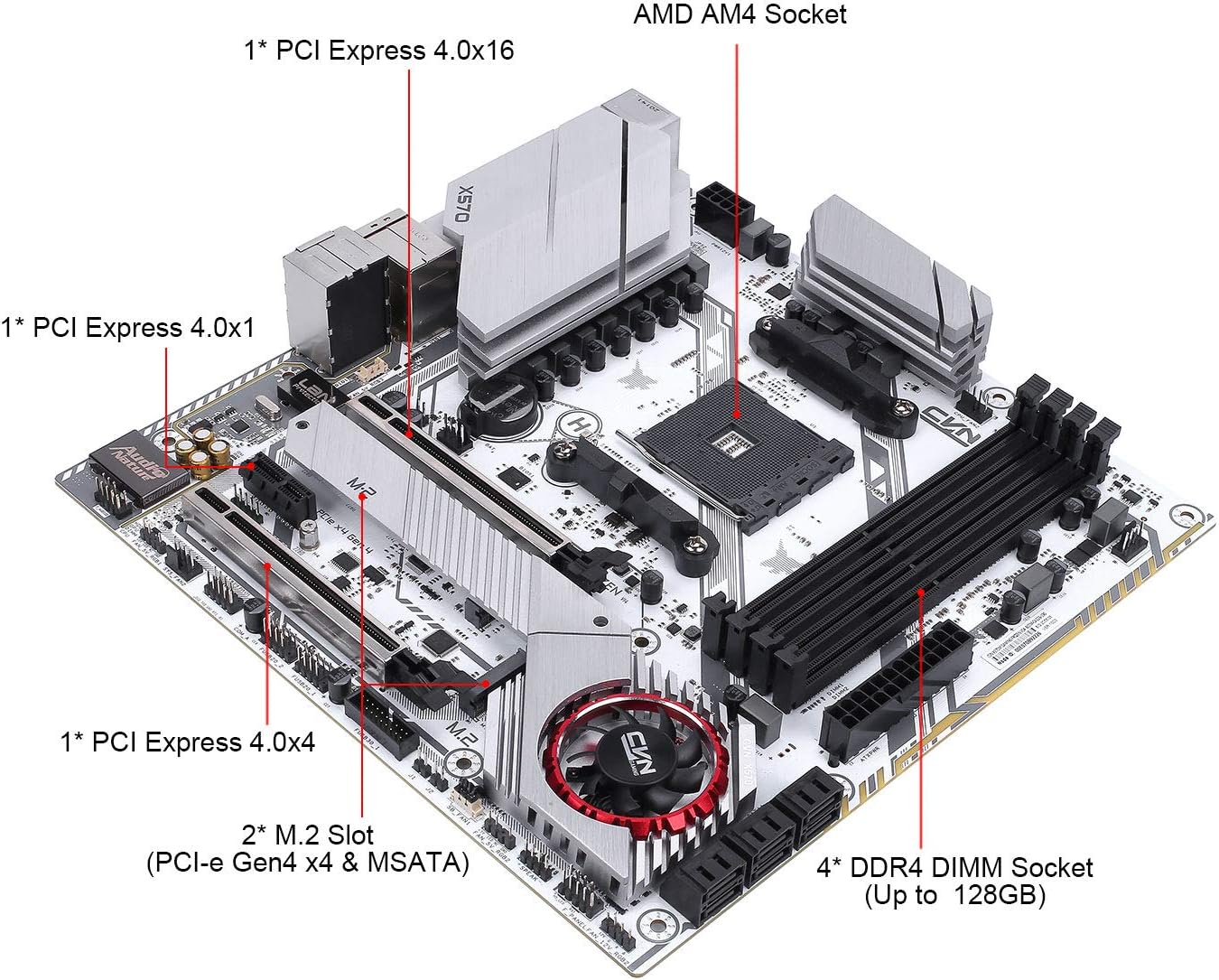 Hot Deals Segotep CVN X570M Gaming Frozen V14 Micro ATX Gaming Motherboard/AMD X570M Ryzen 2000 and 3000 Gen with AM4 DDR4 SATA 6Gb/s/ 2xM.2 Slots RTL8111H 1000M LAN/USB 3.1/2-Way AMD Crossfire Promo 40% OFF Segotep CVN X570M Gaming Frozen V14 Micro ATX Gaming Motherboard/AMD X570M Ryzen 2000 and 3000 Gen with AM4 DDR4 SATA 6Gb/s/ 2xM.2 Slots RTL8111H 1000M LAN/USB 3.1/2-Way AMD Crossfire