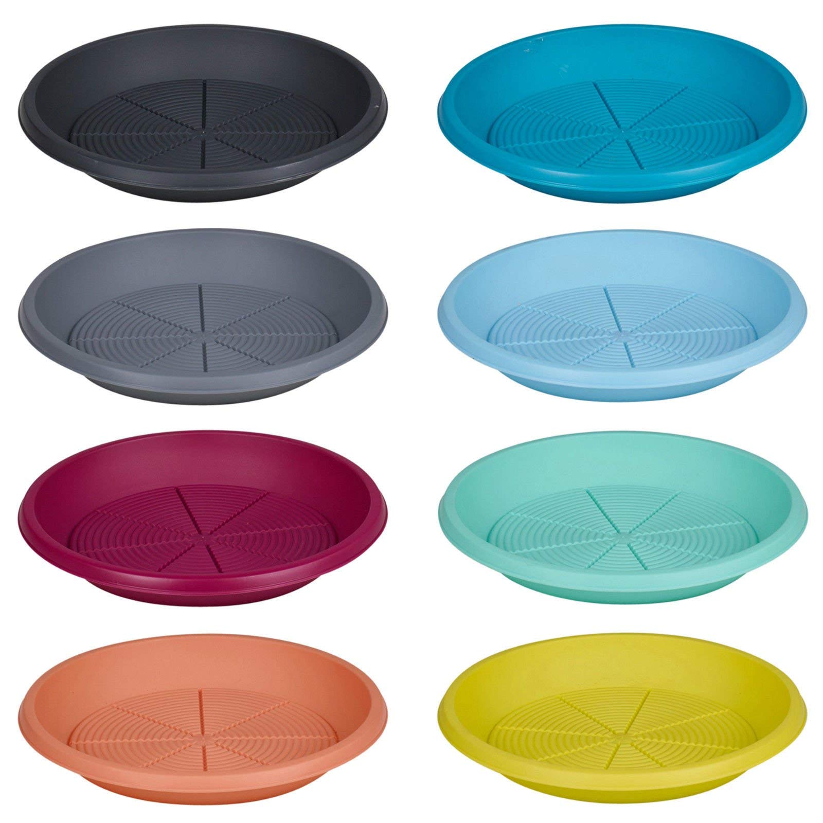 URBNLIVING 35cm Black Plastic Flowerpot Saucer